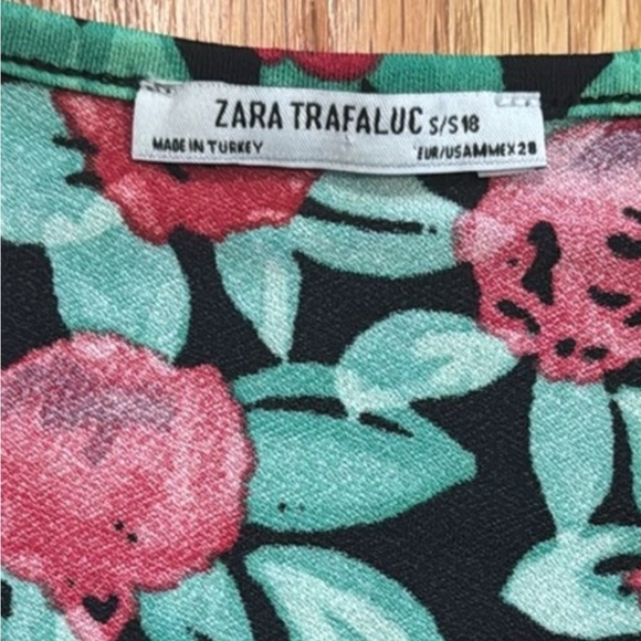 Zara Rose Print Long Sleeve Bodysuit - Picture 7 of 7